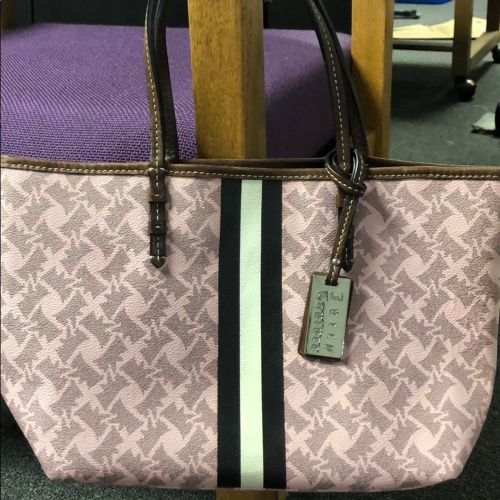 Juicy Couture dog print tote with mesh pouch